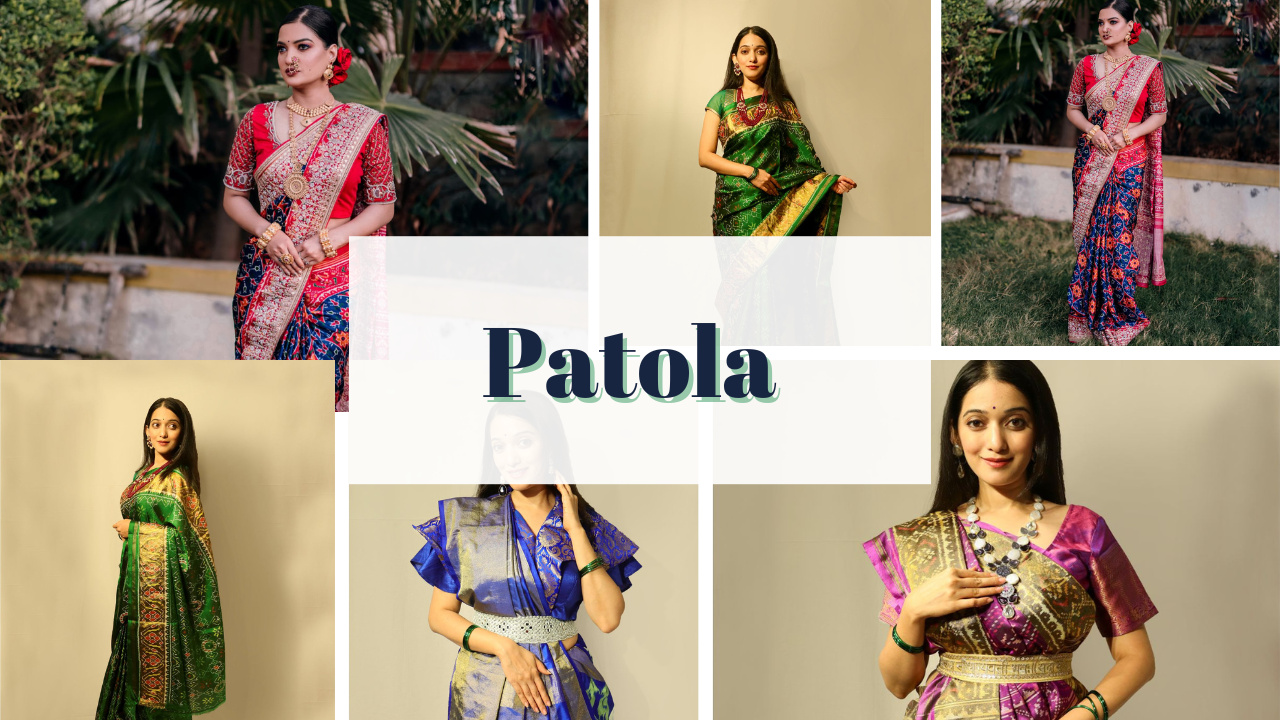Look like a “Patola” in a Patola Silk Saree by House of Hind