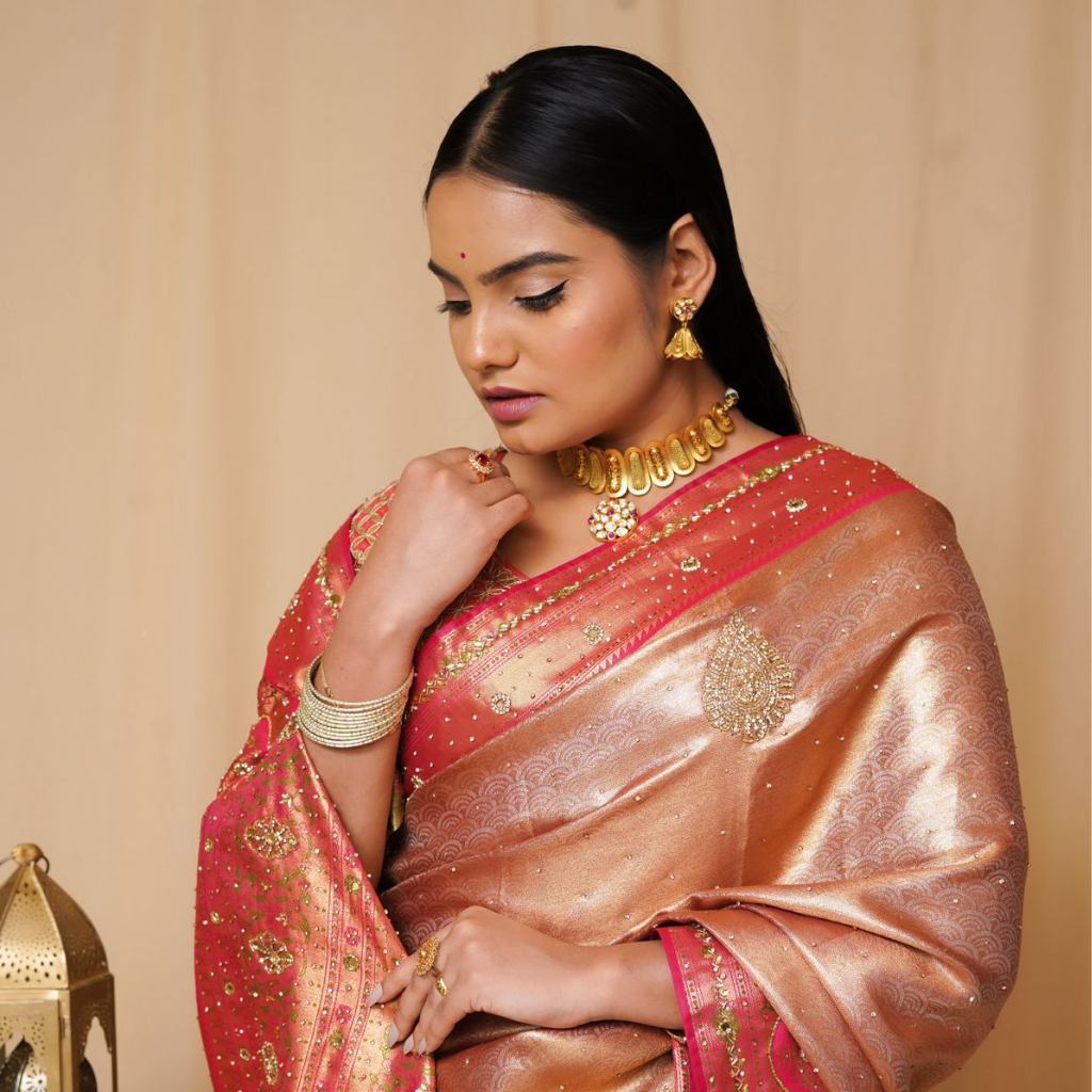 Kanjivaram Saree: A Timeless Symbol of South Indian Heritage at House of Hind