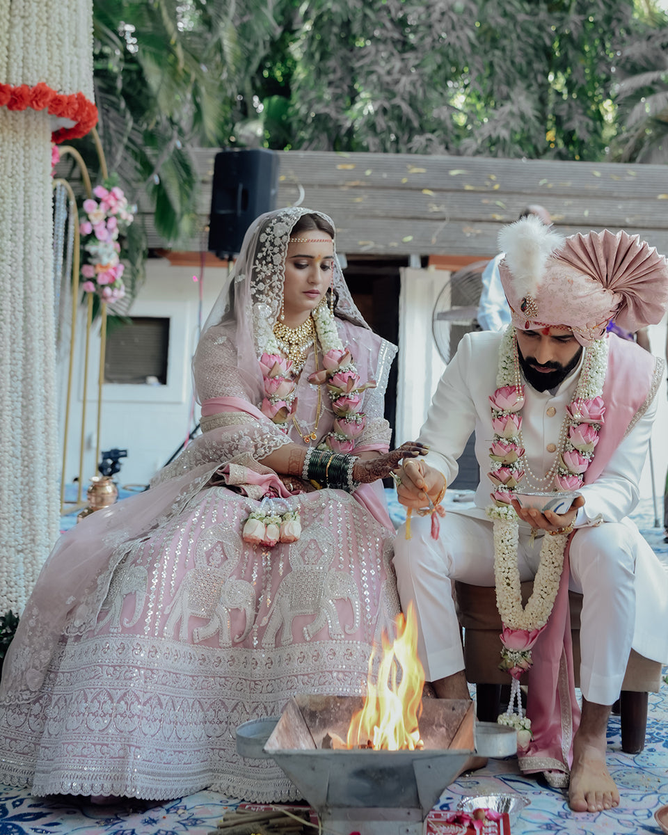 Onion Pink Lehenga Buy Onion Colour Lehenga for Bride at House