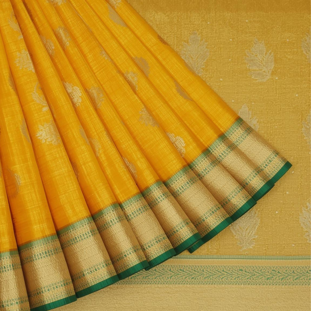 Buying Guide: Original Golden Kanjivaram Saree | House of Hind