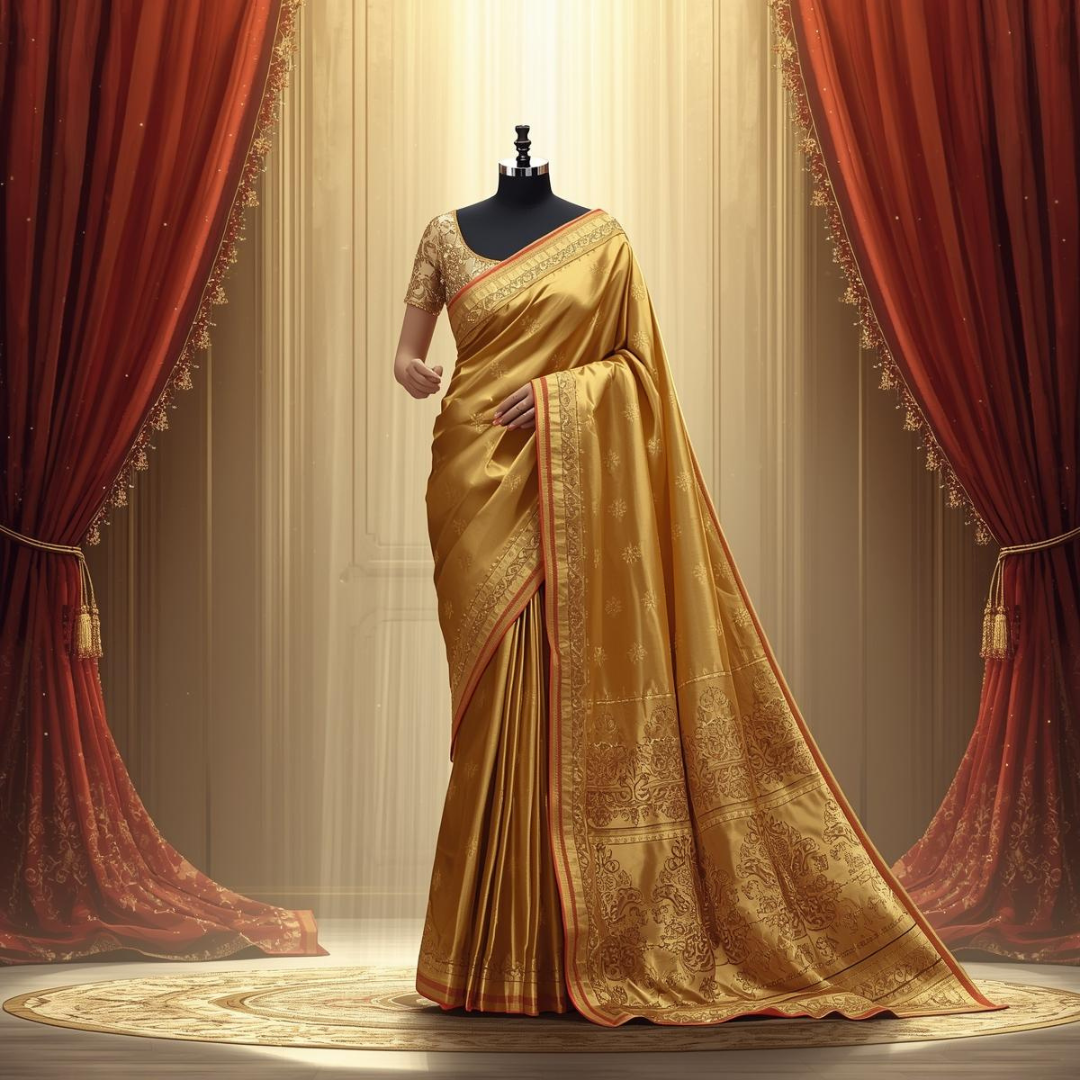 Wedding Wardrobe Planning with Golden Kanjivaram Saree | House of Hind