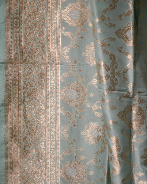 Teal Upada Handloom Pure Silk saree