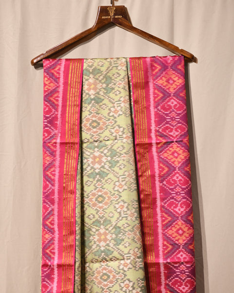 Pista Patola Pure Silk Saree