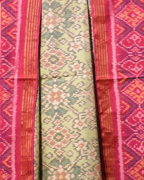 Pista Patola Pure Silk Saree