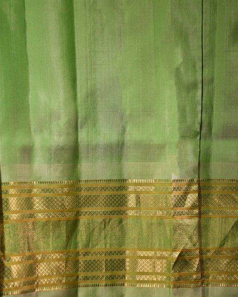 Pista Hue Pure Silk Paithani Saree