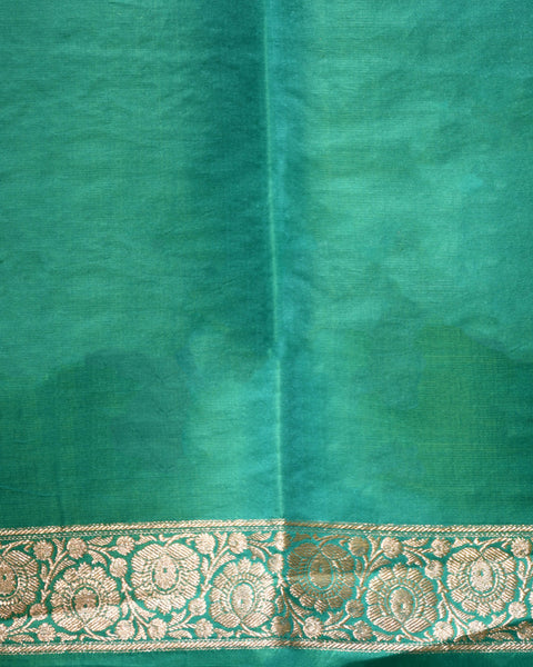 Green Banarasi Pure Silk Saree