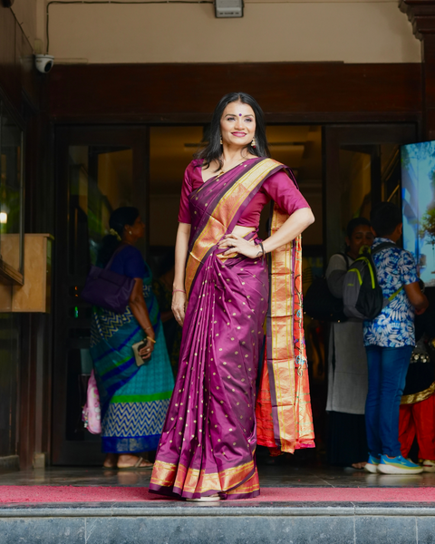 Jamuni Traditional Paithani Saree Featuring Nisha Mangalampalli