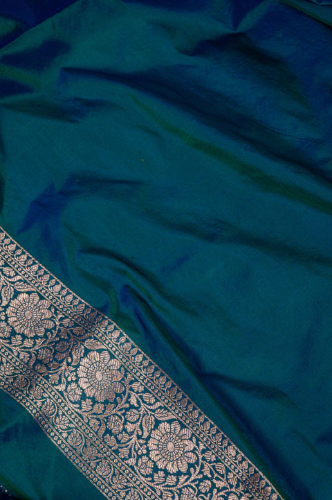 Kathan Banarasi Nauvari 9 Yard Pure Silk Saree with Zari Work