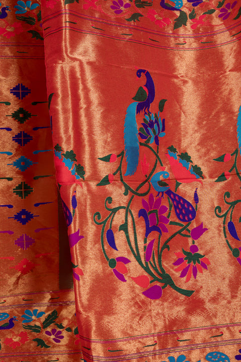 Bottle Green Pure Silk Gandharv Nauvari 9 Yard Saree with Tilgul Butta