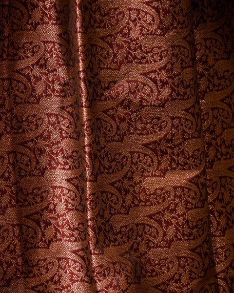 Maroon Upada Pure  Silk Saree