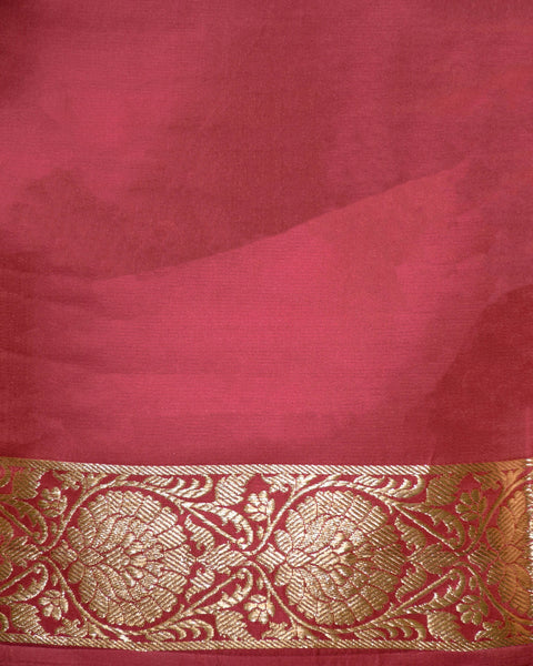 Dual Shade Blue tissue Brocade Banarasi Pure Silk Saree