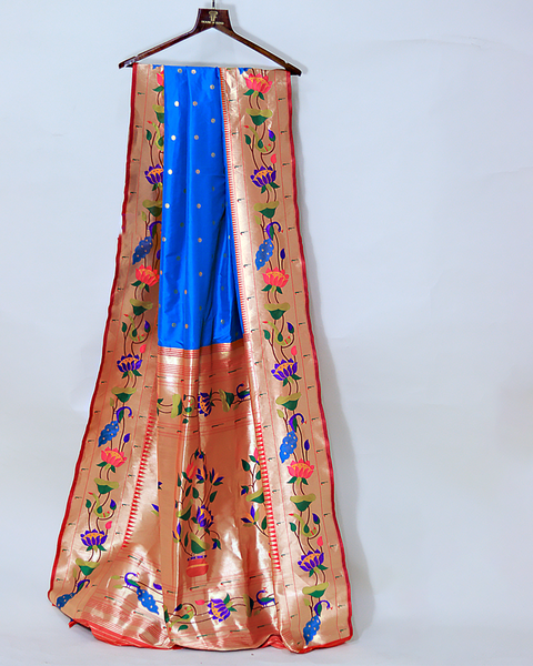 Blue Paithani Silk Saree