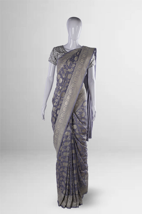 The Grey Khaddi Georgette Saree