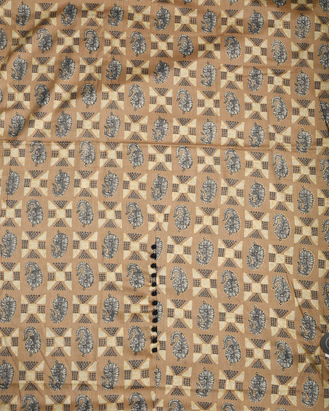 Tan Brown Semi Stitched Suit