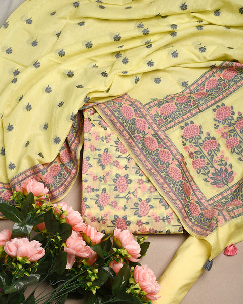 Crayola Lemon Yellow Semi Stitched Suit