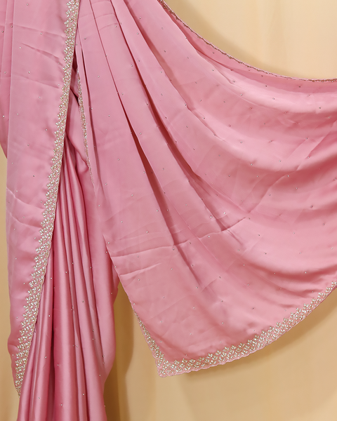 Blush Pink Designer Saree