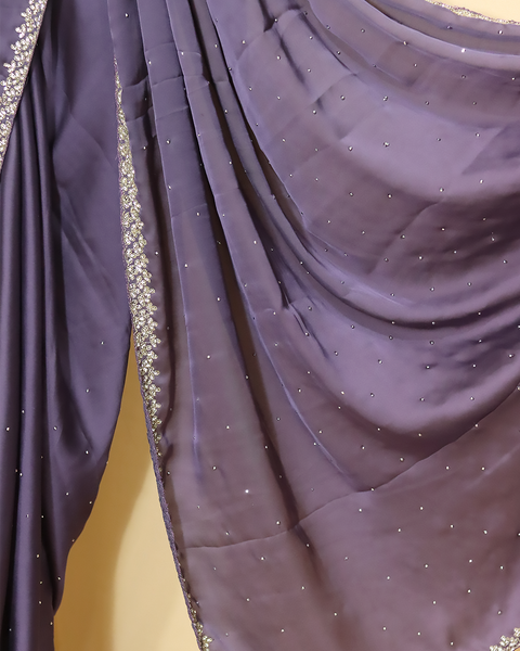 Midnight Blue Designer Saree