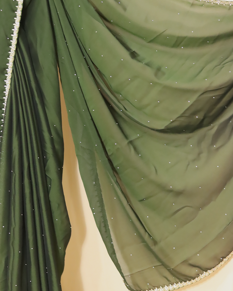 Mehandi Color Designer Saree