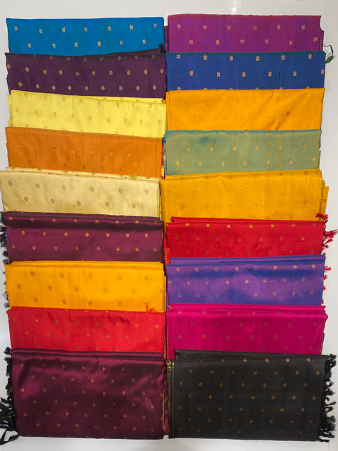 Maroon Pure Silk Paithani Saree with Chatai Border and Unstitched Blouse