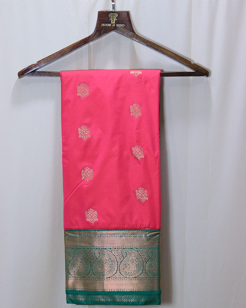 Pink Semi-Silk 9-Yard Paithani Saree