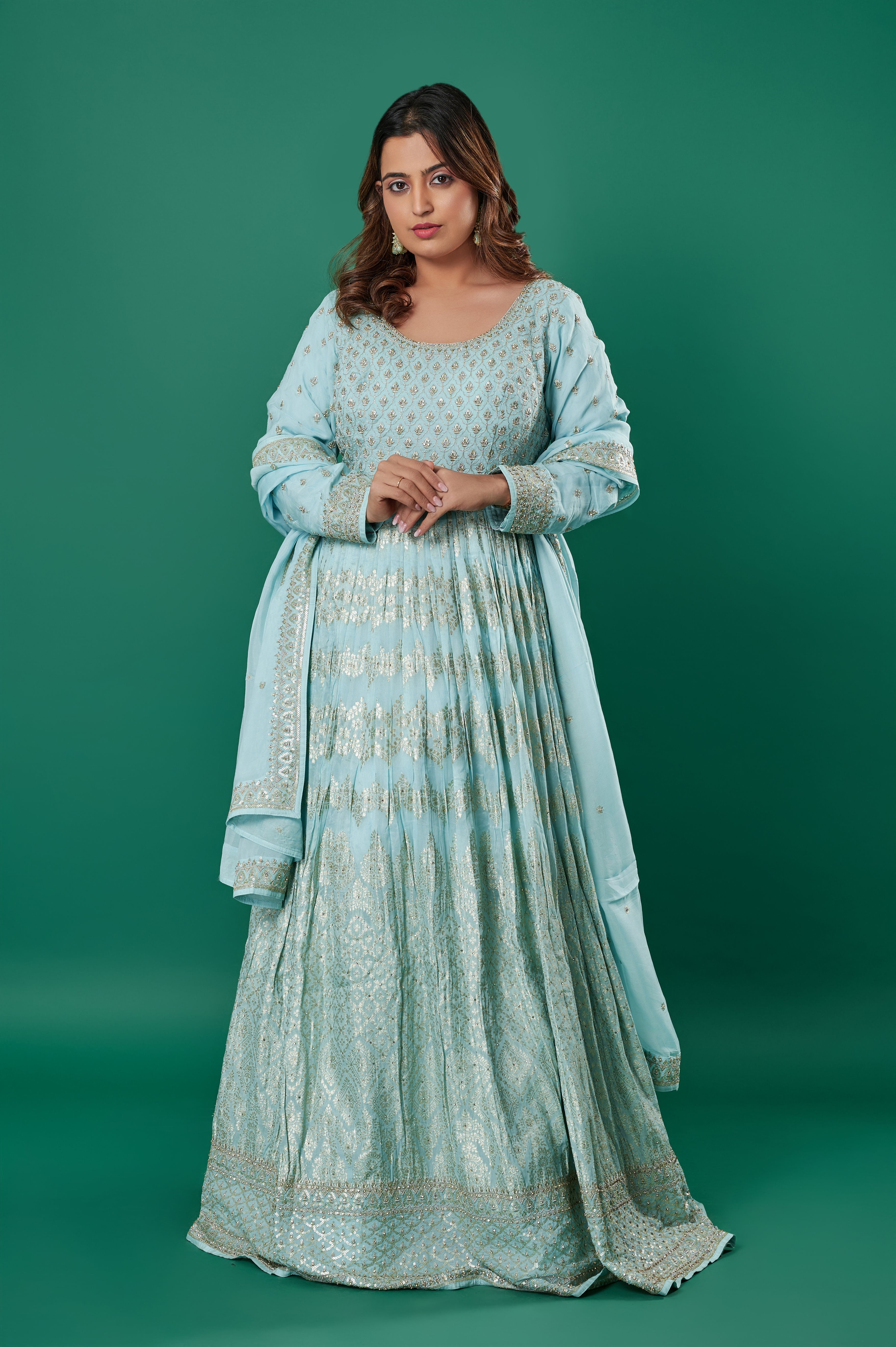 Blue Anarkali Suit - Blue Anarkali Dress Online at Best Prices House of Hind Blue Anarkali Suit - Blue Anarkali Dress Online at Best Prices House of Hind