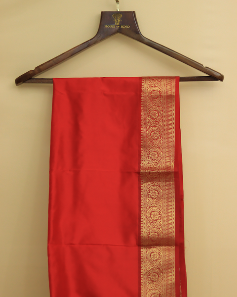 Stunning Black Kanjivaram Saree with Red and Golden Zari Border