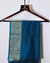 Tomato Red and Peacock Blue Semi-Silk Kanjivaram Saree with Silver Zari Border