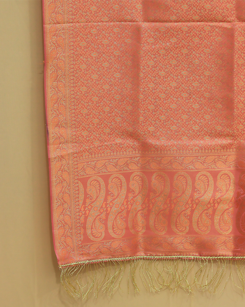 Peach Brocade Shela